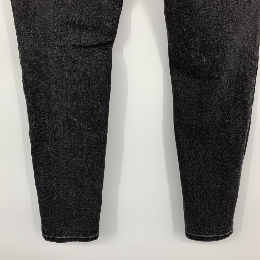 Old Navy Rockstar Jeans Distresssed Super Skinny Gray Black Mid Rise - Picture 8 of 10